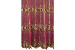 Embroidered curtains