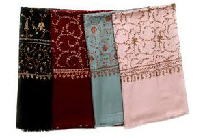 Embroidered shawls