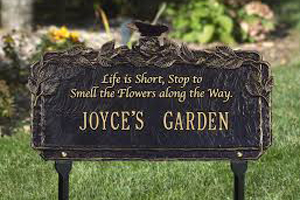 Garden Plaque